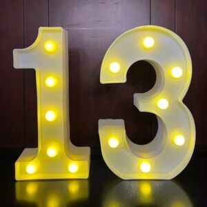 Lighted “13” or “31”